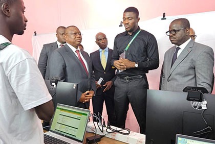 CAN 2023 : le ministre Amadou Coulibaly visite le site principal de la presse au Palais de la Culture de Treichville