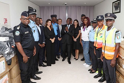 Côte d'Ivoire/Sécurisation de la CAN 2023: le Groupe SOCIAM fait don de matériels de sécurité d'une valeur de 116 millions FCFA à la police ivoirienne