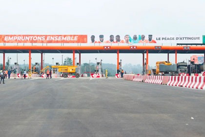 Côte d'Ivoire: l'extension de la station de péage d’Attinguié officiellement ouverte