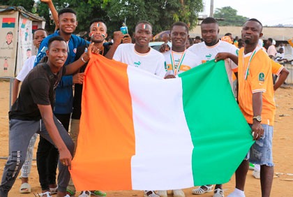 Can 2023: Ambiance dans la commune de Yopougon