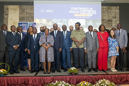 Conférence de presse de la direction générale du CEPICI relative aux bilans de ses activités de l'année 2023