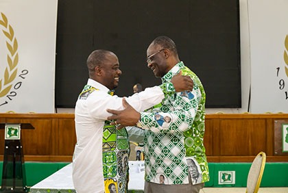 PDCI-RDA: cérémonie de passation de charges entre Maurice Kacou Guikahué et Emmou Sylvestre