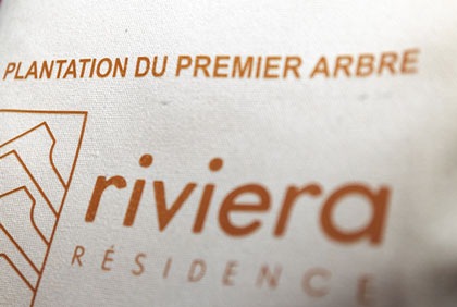 Cérémonie de plantation du premier arbre du projet immobilier écologique baptisé   Résidence Riviera 