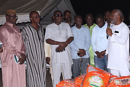 Ramadan et Carême chrétien 2024:  des acteurs du transport routier reçoivent un don de vivres