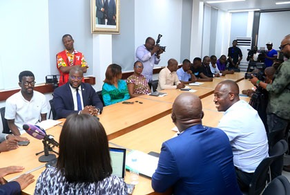 Sport : Conférence de presse relative au lancement de la première édition du ''tournoi des sponsors'' de la Fédération ivoirienne de football