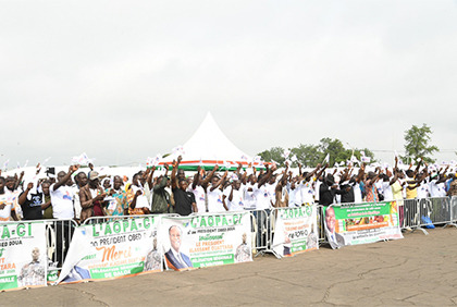 Côte d’Ivoire : 45 mille producteurs de Café-Cacao rendent hommage au président Alassane Ouattara