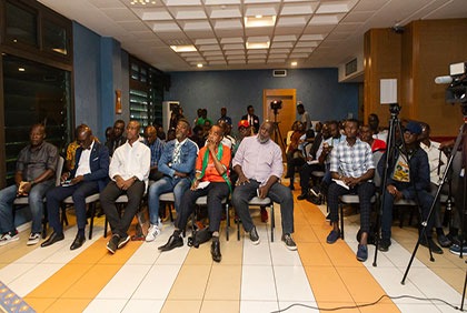 Conférence de presse relative à la fête de l'Africa Sport d'Abidjan pour sa montée en ligue 1