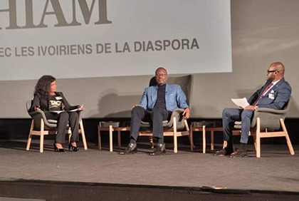 Tidjane Thiam face à la diaspora ivoirienne à Paris