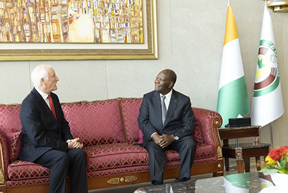 Côte d'Ivoire : le patron du groupe Endeavour Mining au Palais présidentiel
