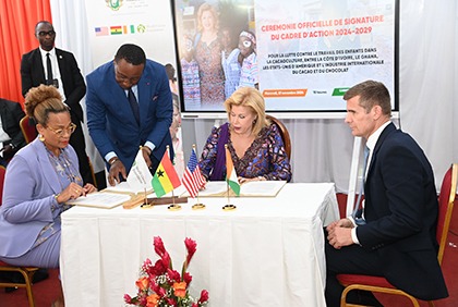 Cérémonie de signature du nouveau cadre d'action