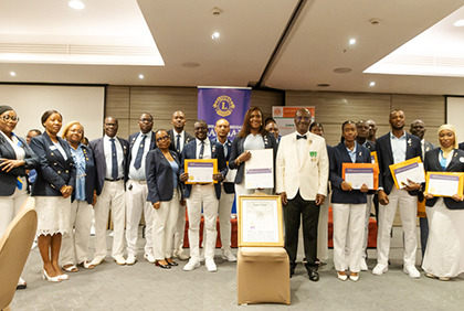 Remise de charte du Lions Club Abidjan Banco et du Lions Clubs Abidjan Synergie