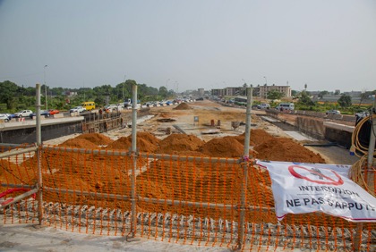 Infrastructures: visite de chantier des travaux d’aménagement des carrefours Akwaba et Koumassi