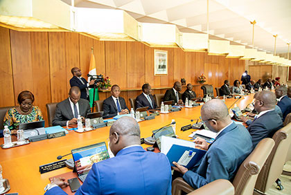 Côte d'Ivoire : conseil des Ministres du mercredi 08 janvier 2025
