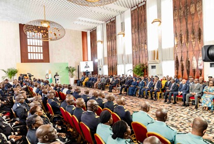 Cérémonie d'échanges de vœux du nouvel an avec les Forces Armées de Côte d'Ivoire
