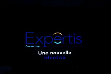 Cérémonie de présentation du nouveau logo d'Expertis Consulting