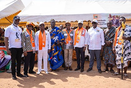 Politique : Rencontre du coordonnateur régional du  RHDP de l'indenié Djouablin et les différentes populations