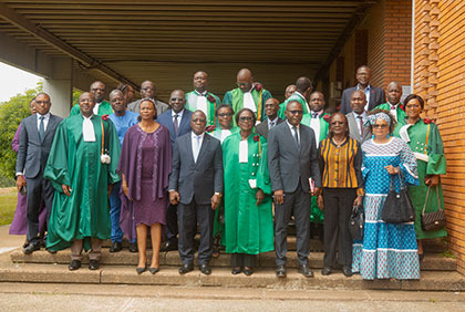 Cérémonie de remise de toges aux nouveaux agrégés du CAMES 2024 de l'UFROS