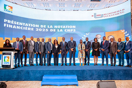 Cérémonie de présentation officielle de la notation financière de la CNPS par l'Agence de notation Boomfield