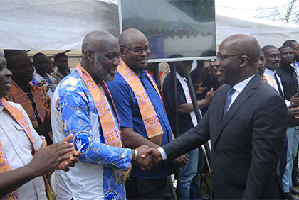 Cérémonie de présentation de voeux des militants au président du COJEP