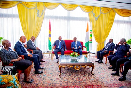 Diplomatie : Entretien du Président Alassane Ouattara avec  John Dramani Mahama, Président de la République du Ghana