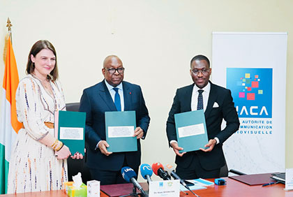 Côte d'Ivoire/Médias : La HACA signe une convention avec KANTAR et le GIE pour la mesure des audiences audiovisuelles