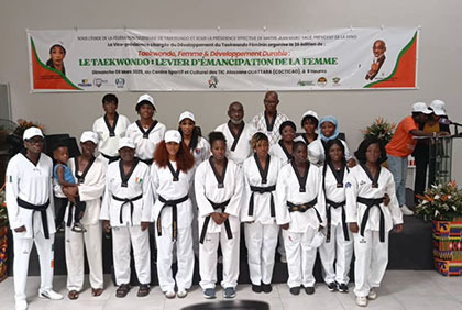 Journée internationale des Droits de la femme : le Taekwondo ivoirien célèbre l'émancipation de ses championnes