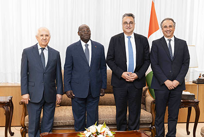 Palais présidentiel: entretien de Tiémoko Meyliet Koné avec le PDG du groupe immobilier ADDOHA