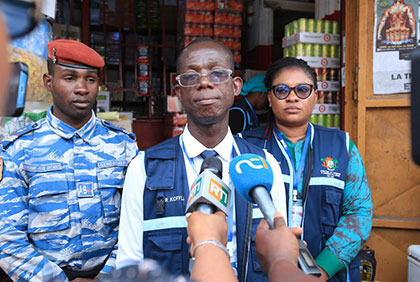 Côte d'Ivoire : Descente inopinée de la Brigade de contrôle rapide (BCR) dans les marchés d'Abidjan