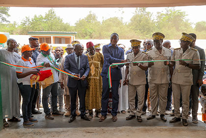 Cérémonie d’inauguration du marché de proximité de Bakandesso