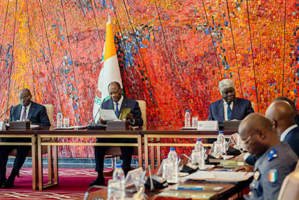 Réunion du Conseil National de Sécurité