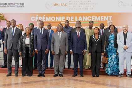 Bonne gouvernance et leadership anti-corruption : l'académie destinée à promouvoir une culture d'éthique et de responsabilité lancée à Yamoussoukro