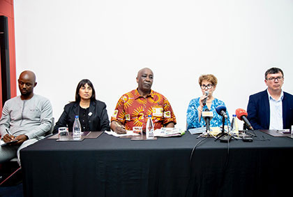 Conférence de presse relative à la visite de Mme Vanusia Noguiera, Directrice exécutive de l'organisation internationale du café 