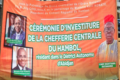 Intronisation de Ouattara Katamana : il est appelé à incarner le trait d’union des fils et filles du Hambol