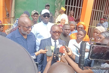 Incendie au marché ‘’Petit Lomé’’ d’Adjamé : le Ministère en charge du Commerce mesure l’ampleur des dégâts