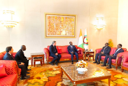 Le Président Directeur Général (PDG) de Vitol chez Alassane Ouattara