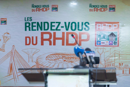 Conférence de presse baptisée Les rendez-vous du RHDP