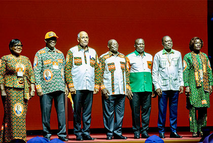 Cérémonie d'ouverture du 2ᵉ congrès ordinaire du RHDP