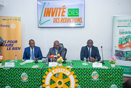 Invité des Rédactions de Fraternité Matin : Abou-Bakar Ouattara, Gouverneur du Rotary, plaide pour un engagement communautaire fort