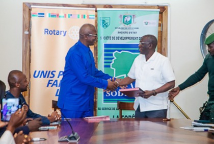 Environnement : le Rotary District 9101 et la SODEFOR s’unissent pour reverdir la Côte d’Ivoire
