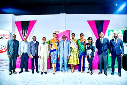 Réception en l'honneur du trio Miss Côte d’Ivoire 2025 par la LONACI