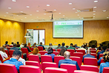 Cérémonie d'ouverture du second appel à manifestation d'intérêt pour recenser les bénéficiaires direct du projet PRE