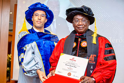 Cérémonie de remise du Prix spécial CISA du leadership et de l'engagement africain