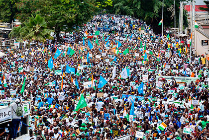 Marche du Front commun à Yopougon