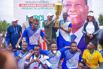 Zouan-Hounien : Kouepkeu s’impose en finale du tournoi Alassane Ouattara