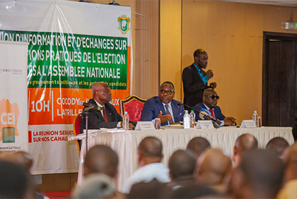 CEI : réunion d’information sur l’élection des députés