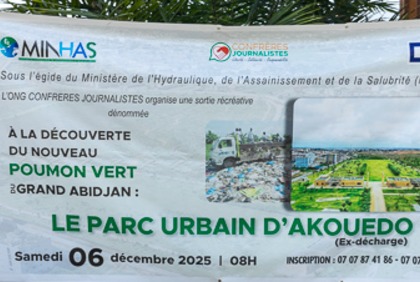 Côte d’Ivoire : des journalistes de l’ONG Confrères Journalistes découvrent la transformation de l’ex-décharge d’Akouédo