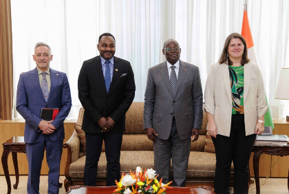 Côte d’Ivoire : Tiémoko Meyliet Koné reçoit l’Envoyé spécial du Canada pour l'Afrique