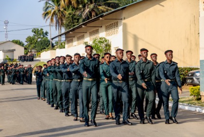 La 86ᵉ promotion des Enfants de troupe de l’EMPT de Bingerville officiellement présentée au drapeau