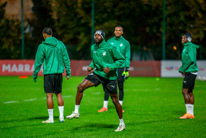 Can 2025: séance d’entraînement des Éléphants avant leur 2e match face au Cameroun