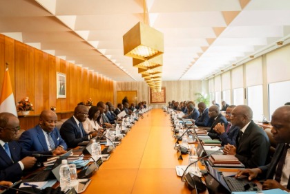 Conseil des ministres tenu, le mercredi 04 mars 2026, au Palais présidentiel à Abidjan-Plateau